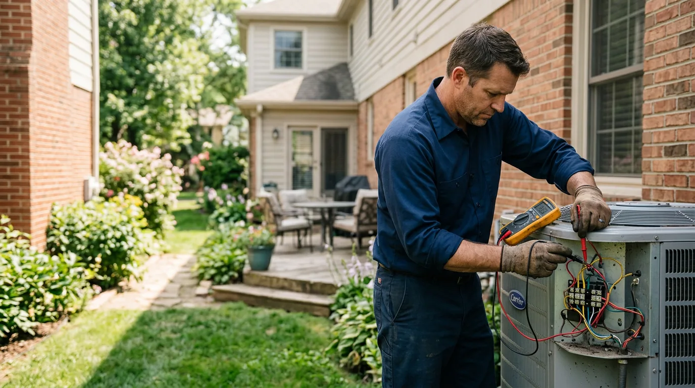 HVAC technician working near Stoneboro, PA